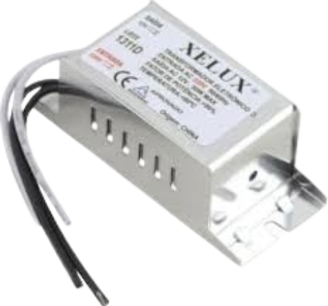 TRANSFORMADOR ELETRONICO 50W/12V 220V- REATOR P/ DICROICA (007790) XELUX