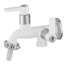 TORN TANQUE / MAQ C/BICO C63 1/2 BRANCA-CROMADA ABS (6330) LEAO