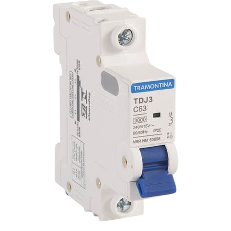 DISJ UNIPOLAR 63A CURVA C (58011111) TRAMONTINA
