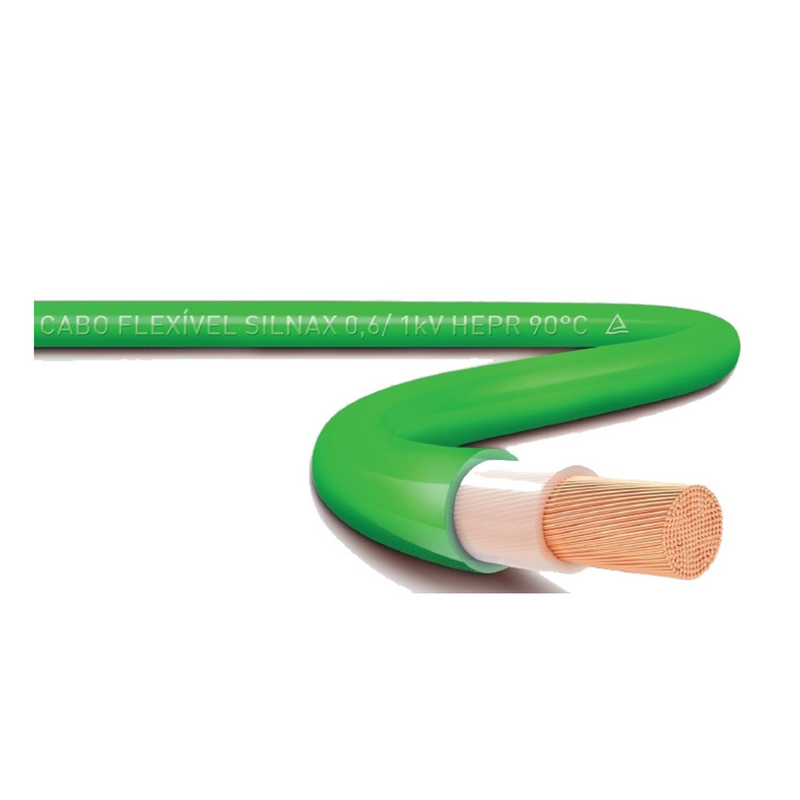 CABO FLEX 750V 6,00MM VD MAX (ROLO 100MT)