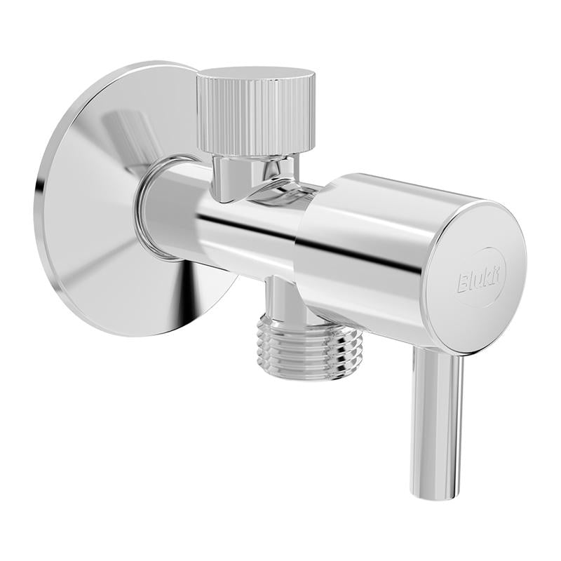 REGISTRO 1/4 VOLTA ABS CROMADO P/ DUCHA HIGIENICA 1/2X1/2  (200218) BLUKIT