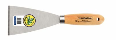 ESPATULA RIGIDA 4CM C/CABO MADEIRA (77394045) TRAMONTINA