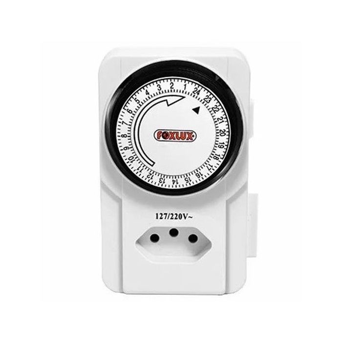TEMPORIZADOR  ANALOGICO P/TOMADA BIV FX-TBA (16.01) FOXLUX