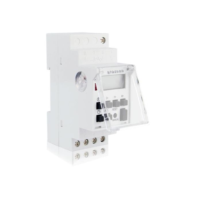 TEMPORIZADOR DIGITAL INDUSTRIAL P/TRILHO DIN 220V FXD (16.08) FOXLUX