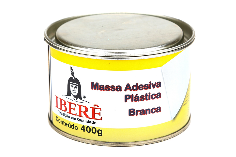 MASSA PLASTICA BRANCA C/ CATALIZADOR 400GR
