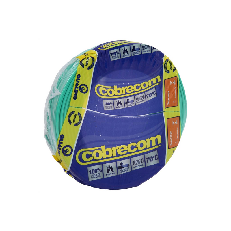 CABO FLEX 750V 1,5MM VD COBRECOM/SIL (ROLO 100MT)