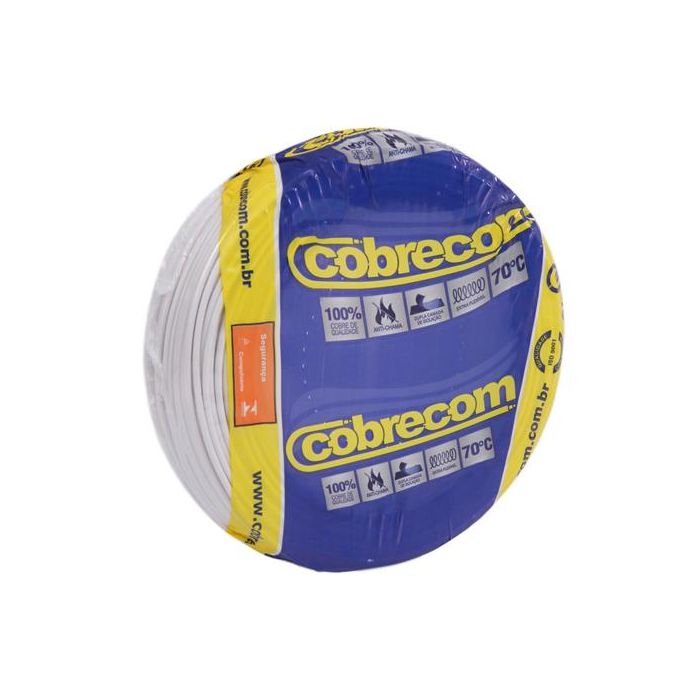CABO FLEX 750V 4,0MM BR COBRECOM(ROLO 100MT)