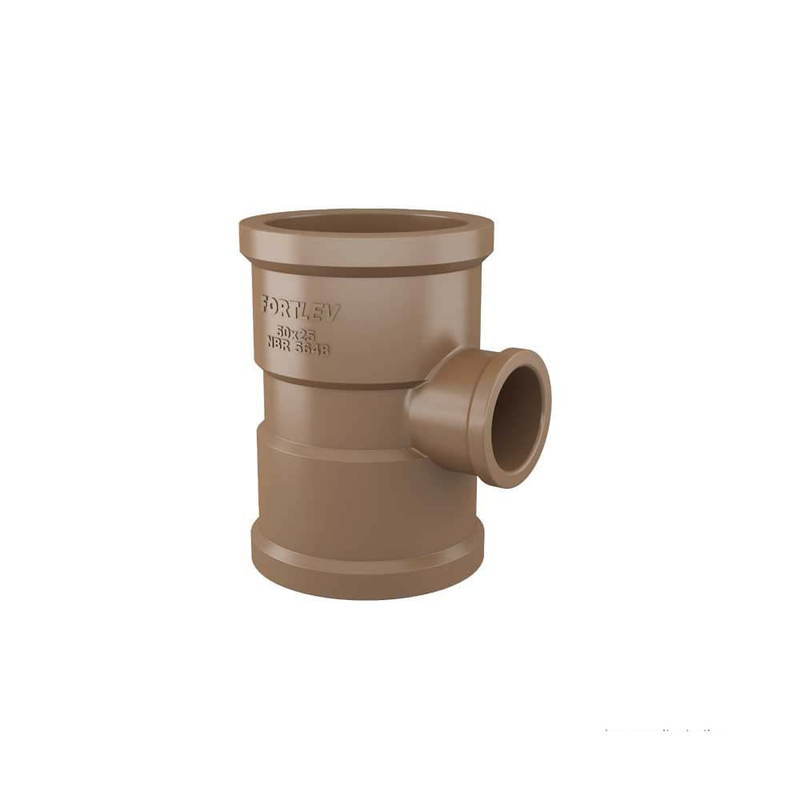 TEE SOLD PVC RED 32X25MM (10263223) FORTLEV