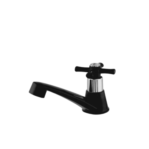 TORN LAVATORIO MESA BAIXA C31 PRETA-CROMADA ABS (6292) LEAO