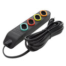 EXTENSÃO MULT 45 3 MT C/4 TOMADA PRETA DANEVA