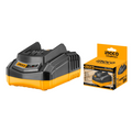 CARREGADOR DE BATERIA 20V BIV. 110-240 (FCLI2001-9) INGCO