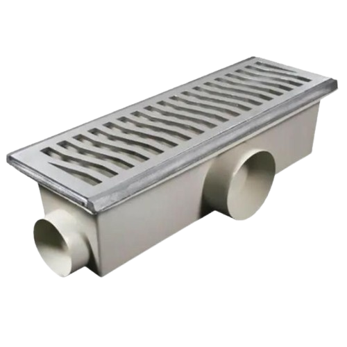 CAIXA COL PVC C/GRELHA SAIDA LATERAL 14X48CM MARTELADO (2072) COSTA NAVARRO