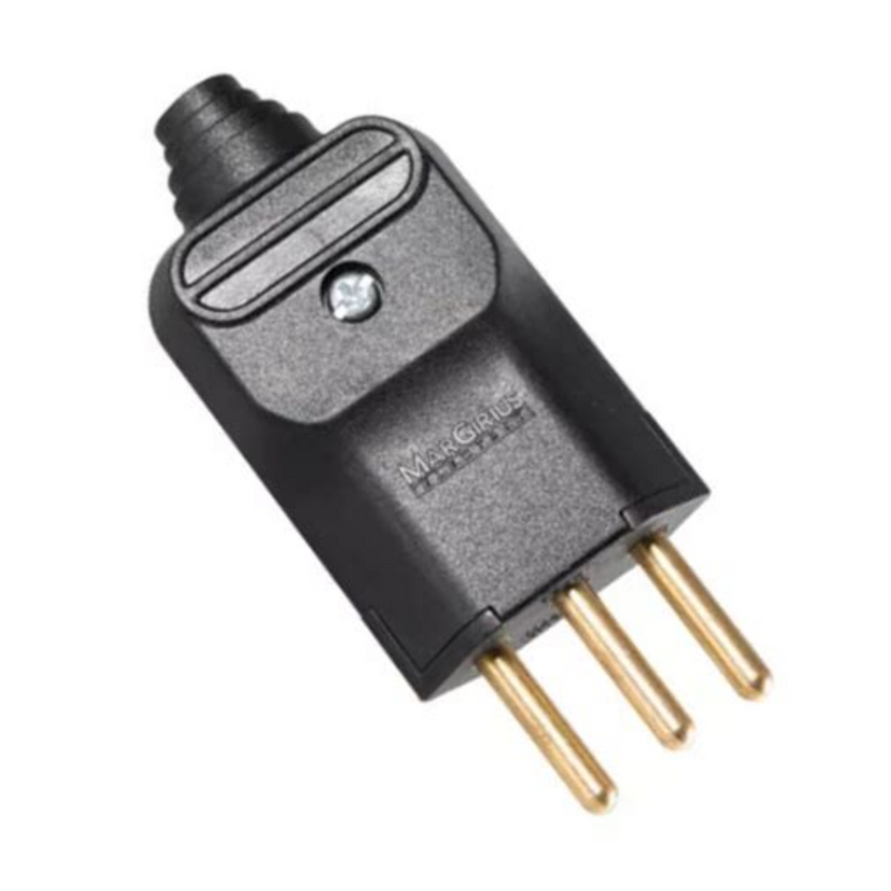 PLUG MACHO PRETO 2P+T 20A C/PRENSA CABO (PA015013) MARGIRIUS