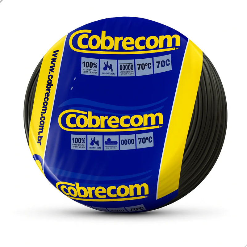 CABO FLEX 750V 2,5MM PT COBRECOM (ROLO 100MT)