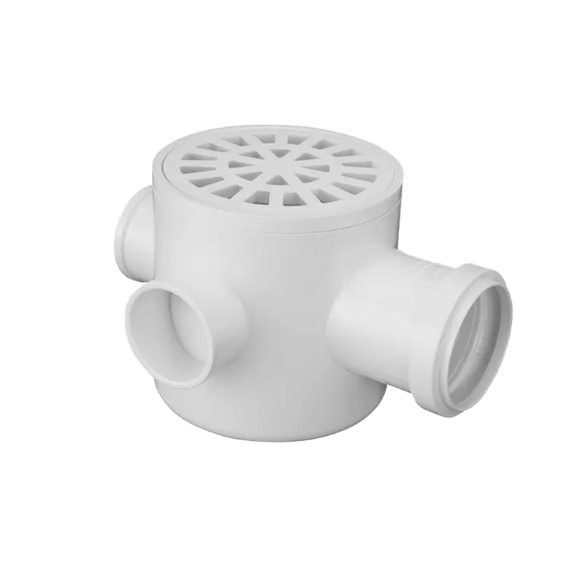 CAIXA SIFONADA PVC C/ GRELHA REDONDA BR 100X100X50(20772) AMANCO