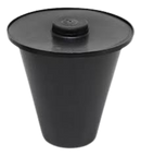 CAIXA INSPECAO CONICA PVC C/TAMPA (004775)