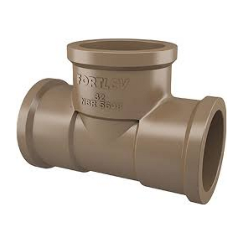 TEE SOLD PVC 50MM (10250501) FORTLEV