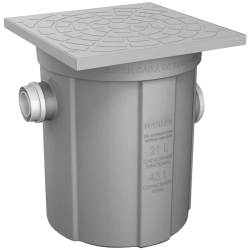 CAIXA DE GORDURA C/ CESTO 21L (11760211) FORTLEV