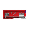 KIT ACESSORIO BANHEIRO STANDER AÇO INOX 5 PECAS (2419) LEAO