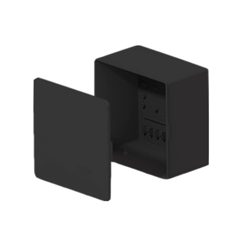 CAIXA DE PASSAGEM PVC PRETA 15X15X09 (4593)