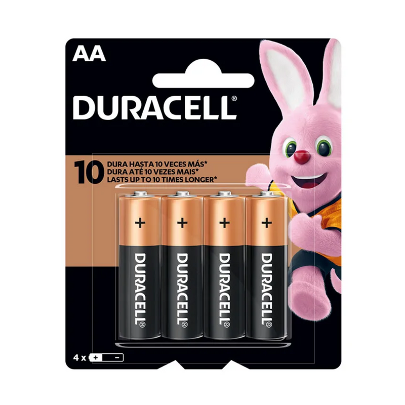 PILHA AA CARTUCHO C/ 4 PILHAS DURACELL