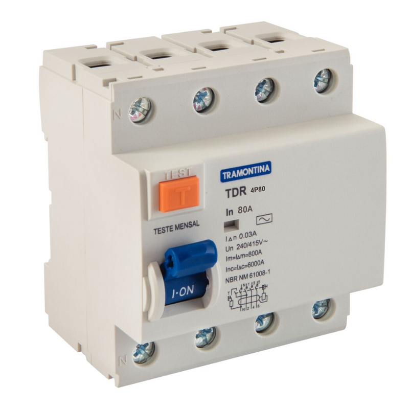 DR TETRAPOLAR 40A 30MA (58014076) TRAMONTINA