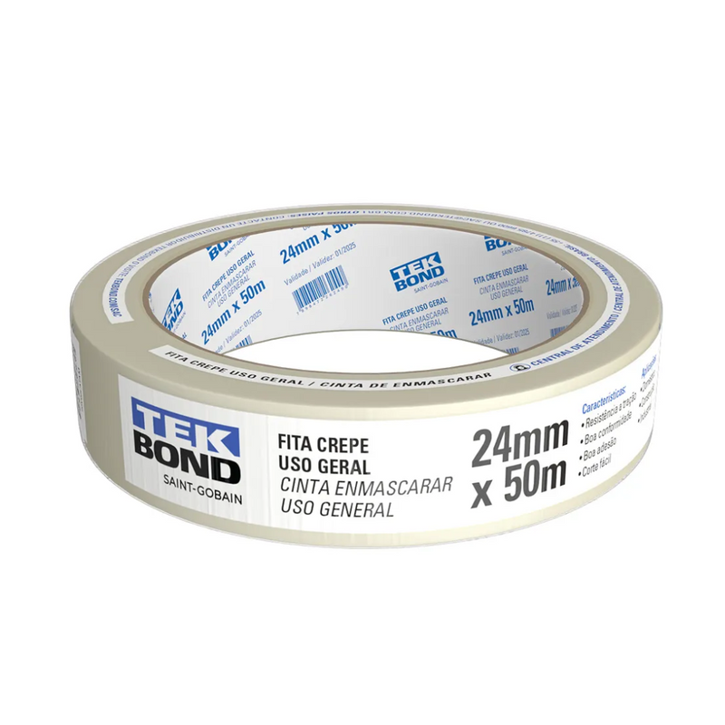 FITA CREPE TEKBOND 24MMX50MT TEKBOND