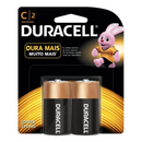 PILHA MEDIA C C/ 2 PILHAS DURACELL