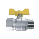 VALV PARA GAS MACHO/FEMEA 1/2X1/2 CABO BORBOLETA