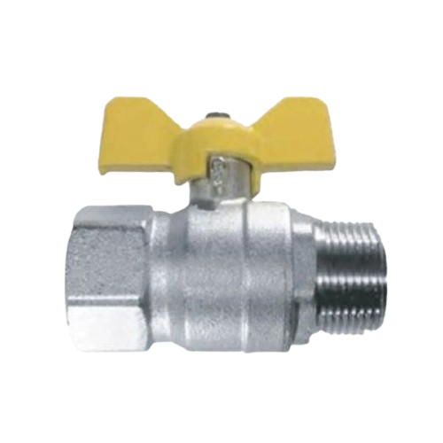 VALV PARA GAS MACHO/FEMEA 1/2X1/2 CABO BORBOLETA