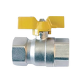 VALV PARA GAS FEMEA/FEMEA 1/2X1/2 CABO BORBOLETA