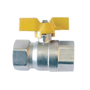 VALV PARA GAS FEMEA/FEMEA 1/2X1/2 CABO BORBOLETA