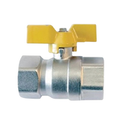 VALV PARA GAS FEMEA/FEMEA 1/2X1/2 CABO BORBOLETA