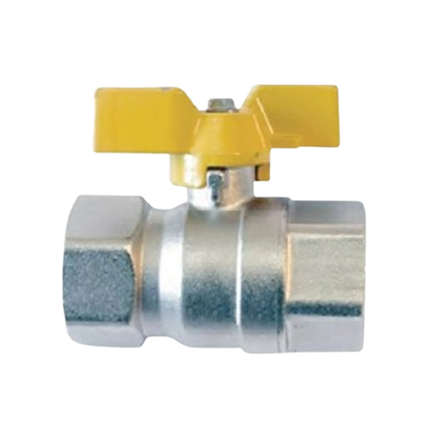 VALV PARA GAS FEMEA/FEMEA 1/2X1/2 CABO BORBOLETA