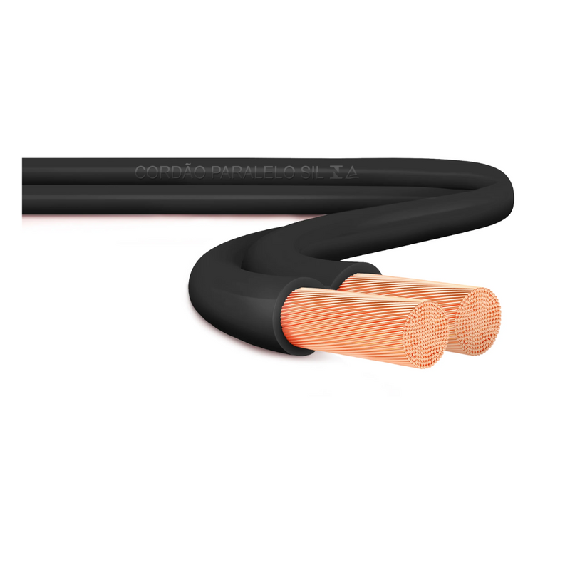 CABO PARALELO 300V 2X1,50MM PRETO