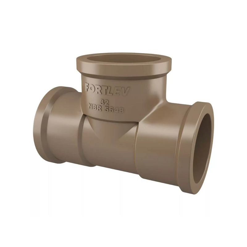 TEE SOLD PVC 60MM (10250601) FORTLEV