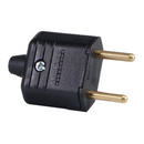 PLUG MACHO PRETO 2P 10A (PA011986) MARGIRIUS