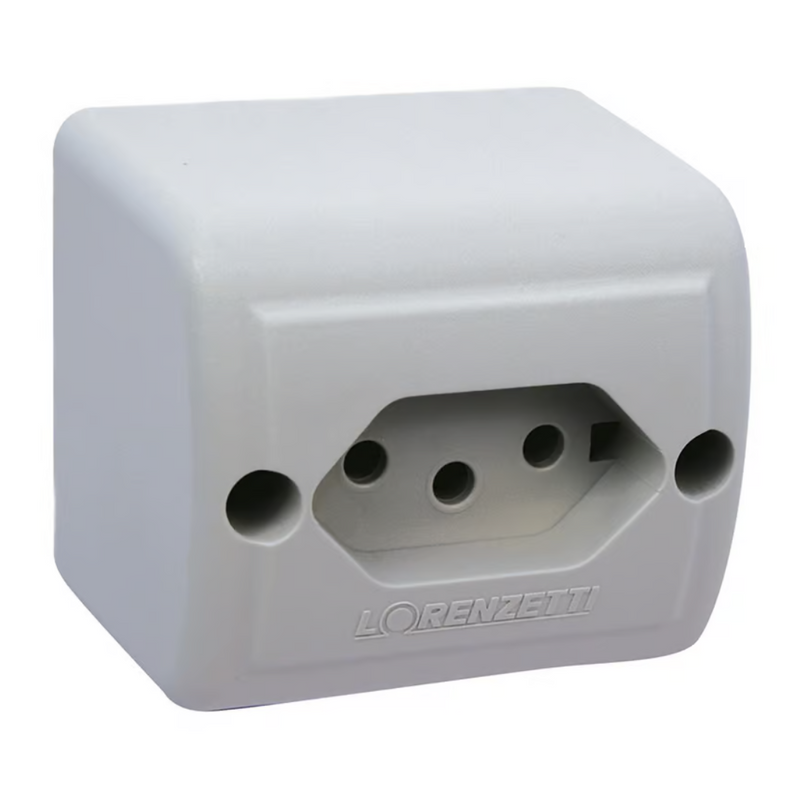 TOMADA SOBREPOR NBR 20A BR (1713021) LORENZETTI