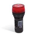 CIGARRA C/LED VERMELHO 24VCC 22MM (58406)JNG