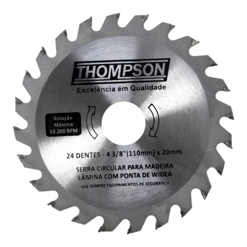 DISCO CIRCULAR P/MADEIRA 4.3/8X24DX20MM THOMPSON