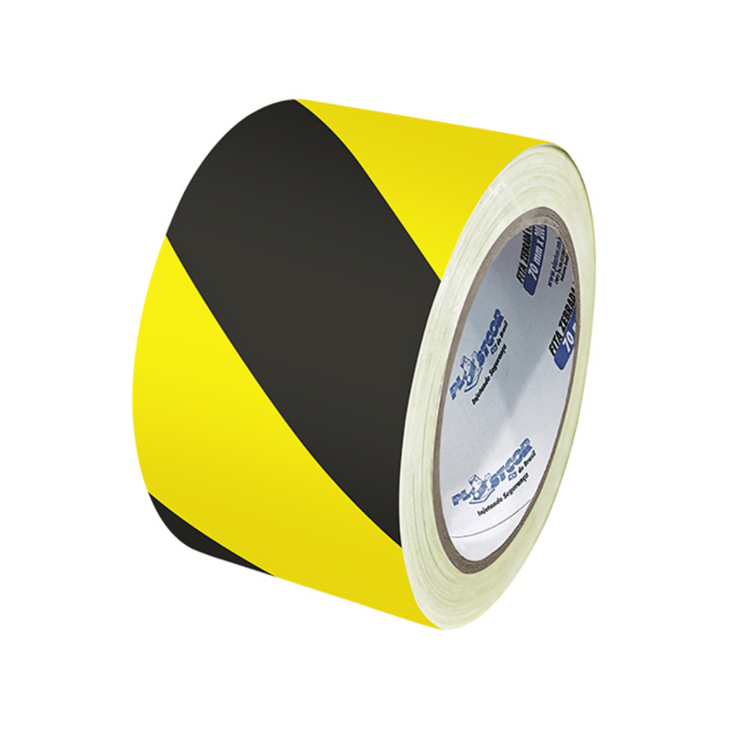 FITA ZEBRADA ROLO 65MMX150M AM/PT (407987)