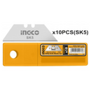 JOGO DE LAMINAS TRAPEZOIDAIS PARA ESTILETE 61X19MM - 10 PECAS (HUKB61001) INGCO