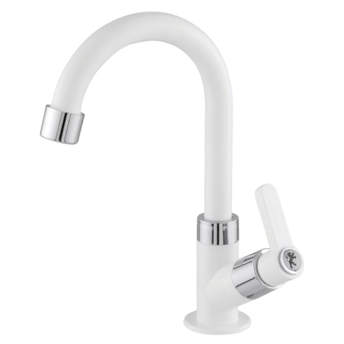 TORN LAVATORIO MESA BAIXA BRANCA / CROMADA C63 ABS (6342) LEAO