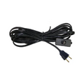 KIT (ABAJUR) C/ CABO 1,5MTS 2X0,50 C/INT/CENTRO + PLUG 2P PT (R2P) MARCAI