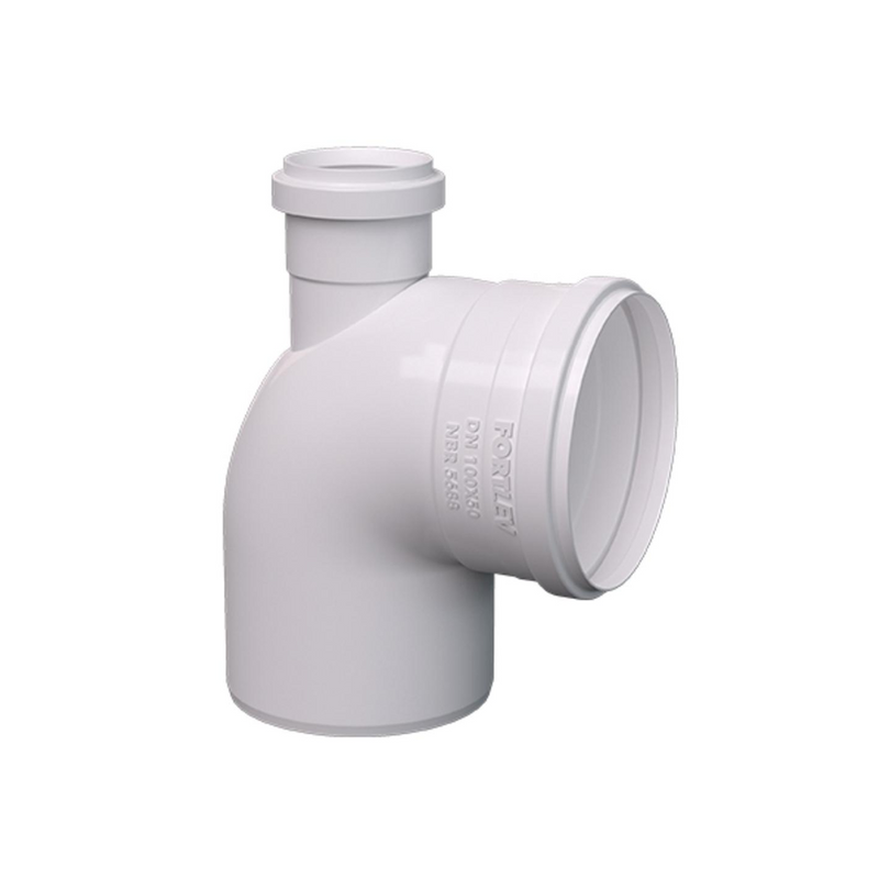 JOELHO EG BR PVC 90X100X50 C/VISITA (11511051) FORTLEV