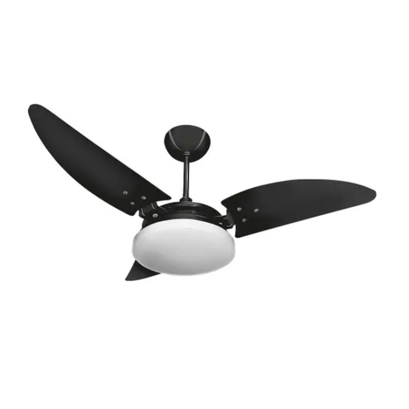 VENT TETO NINA 220V LED 18W 6500K PT/PT 1605 (JRF000177F) VENTEX