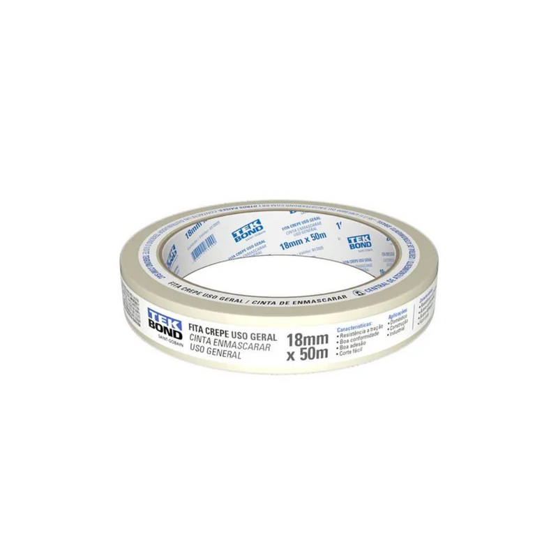 FITA CREPE TEKBOND 18MMX50MT TEKBOND