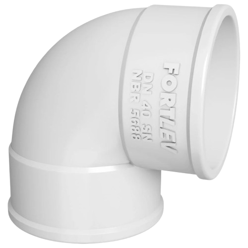 JOELHO EG BR PVC 90X75MM (11130753) FORTLEV