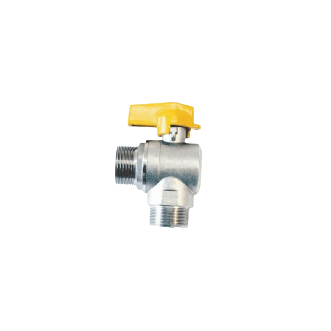 VALV PARA GAS ANGULAR MACHO/MACHO 1/2X1/2