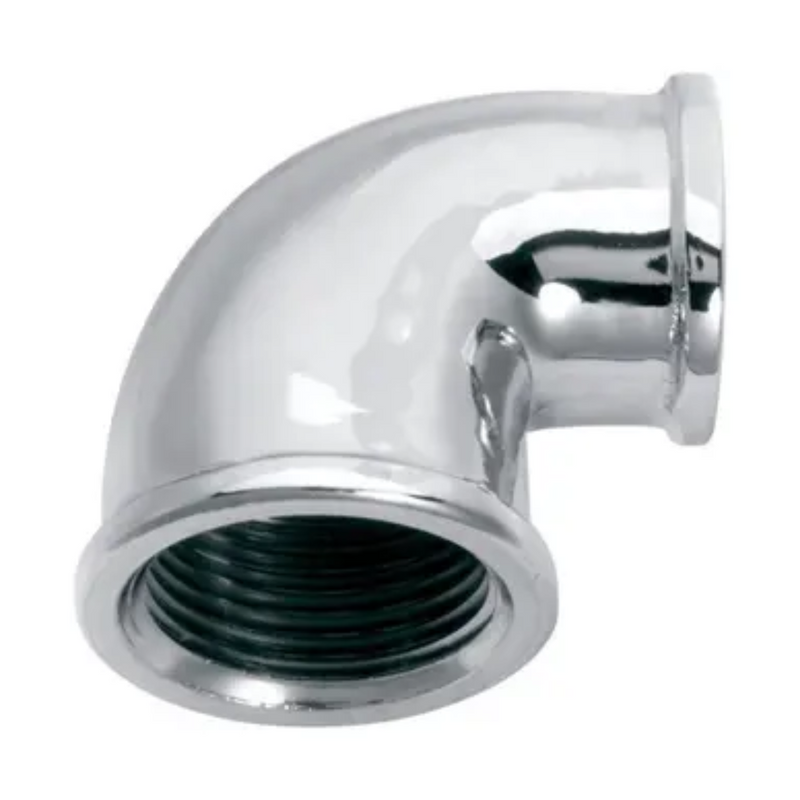 COTOVELO ROSCA FEMEA 90° 1/2 X 1/2 CROMADO (10893CRE) GARDEN